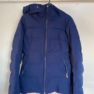 The North Face, down parka jacket, size: small, blue